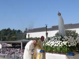 Celebration of Sunday Mass is once again done in the praying area of the Shrine